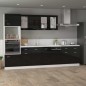 vidaXL Schubunterschrank Hochglanz-Schwarz 80x46x81,5 cm Holzwerkstoff vidaXL Schubunterschrank Hochglanz-Schwarz 80x46x81,5 cm Holzwerkstoff