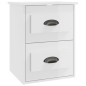 vidaXL Wand-Nachttisch Hochglanz-Weiß 41,5x36x53 cm vidaXL Wand-Nachttisch Hochglanz-Weiß 41,5x36x53 cm