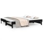 vidaXL Tagesbett Ausziehbar Schwarz 2x(90x200) cm Massivholz Kiefer vidaXL Tagesbett Ausziehbar Schwarz 2x(90x200) cm Massivholz Kiefer