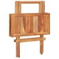 vidaXL 3-tlg. Bistro-Set Klappbar Teak Massivholz vidaXL 3-tlg. Bistro-Set Klappbar Teak Massivholz