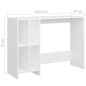 vidaXL Computertisch Weiß 102,5x35x75 cm Holzwerkstoff vidaXL Computertisch Weiß 102,5x35x75 cm Holzwerkstoff