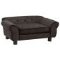 vidaXL Hundesofa Braun 72x45x30 cm Plüsch vidaXL Hundesofa Braun 72x45x30 cm Plüsch