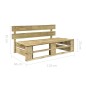 vidaXL Outdoor-Bank Paletten Holz vidaXL Outdoor-Bank Paletten Holz