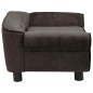 vidaXL Hundesofa Braun 72x45x30 cm Plüsch vidaXL Hundesofa Braun 72x45x30 cm Plüsch