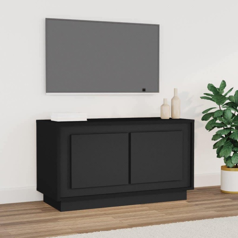 vidaXL TV-Schrank Schwarz 80x35x45 cm Holzwerkstoff vidaXL TV-Schrank Schwarz 80x35x45 cm Holzwerkstoff
