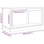 vidaXL TV-Schrank Schwarz 80x35x45 cm Holzwerkstoff vidaXL TV-Schrank Schwarz 80x35x45 cm Holzwerkstoff