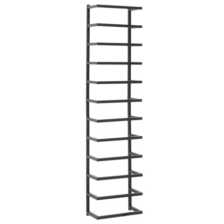 vidaXL Handtuchständer Schwarz 24x12x96 cm Stahl