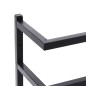 vidaXL Handtuchständer Schwarz 24x12x96 cm Stahl vidaXL Handtuchständer Schwarz 24x12x96 cm Stahl