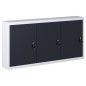 vidaXL Wand-Werkzeugschrank Industriedesign Metall Grau und Schwarz vidaXL Wand-Werkzeugschrank Industriedesign Metall Grau und Schwarz