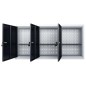 vidaXL Wand-Werkzeugschrank Industriedesign Metall Grau und Schwarz vidaXL Wand-Werkzeugschrank Industriedesign Metall Grau und Schwarz