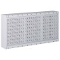 vidaXL Wand-Werkzeugschrank Industriedesign Metall Grau und Schwarz vidaXL Wand-Werkzeugschrank Industriedesign Metall Grau und Schwarz