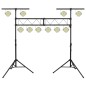 vidaXL Leuchtenstativ Schwarz 338x115x(180-300) cm Stahl vidaXL Leuchtenstativ Schwarz 338x115x(180-300) cm Stahl