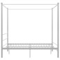 vidaXL Himmelbett Weiß Metall 160x200 cm vidaXL Himmelbett Weiß Metall 160x200 cm