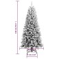 vidaXL Künstlicher Weihnachtsbaum Beschneit 150 cm PVC&PE vidaXL Künstlicher Weihnachtsbaum Beschneit 150 cm PVC&PE