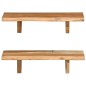 vidaXL Wandregale 2 Stk. 60 x 20 x 16 cm Massivholz Akazie vidaXL Wandregale 2 Stk. 60 x 20 x 16 cm Massivholz Akazie