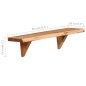 vidaXL Wandregale 2 Stk. 60 x 20 x 16 cm Massivholz Akazie vidaXL Wandregale 2 Stk. 60 x 20 x 16 cm Massivholz Akazie