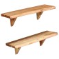 vidaXL Wandregale 2 Stk. 60 x 20 x 16 cm Massivholz Akazie vidaXL Wandregale 2 Stk. 60 x 20 x 16 cm Massivholz Akazie