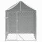 vidaXL Outdoor-Hundezwinger mit Dach Silber 2x2x2,5 m Verzinkter Stahl vidaXL Outdoor-Hundezwinger mit Dach Silber 2x2x2,5 m Verzinkter Stahl