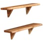 vidaXL Wandregale 2 Stk. 60 x 20 x 16 cm Massivholz Akazie vidaXL Wandregale 2 Stk. 60 x 20 x 16 cm Massivholz Akazie
