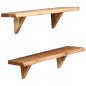 vidaXL Wandregale 2 Stk. 60 x 20 x 16 cm Massivholz Akazie vidaXL Wandregale 2 Stk. 60 x 20 x 16 cm Massivholz Akazie