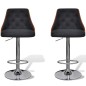 vidaXL Barhocker 2 Stk. Bugholz und Stoff vidaXL Barhocker 2 Stk. Bugholz und Stoff