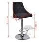 vidaXL Barhocker 2 Stk. Bugholz und Stoff vidaXL Barhocker 2 Stk. Bugholz und Stoff