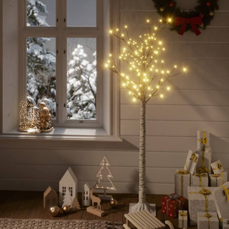 vidaXL Weihnachtsbaum 140 LEDs 1,5 m Warmweiß Weide Indoor Outdoor vidaXL Weihnachtsbaum 140 LEDs 1,5 m Warmweiß Weide Indoor Outdoor