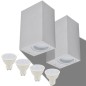 vidaXL LED-Außenwandleuchten 2 Stk. Quadratisch Auf-/Abwärts vidaXL LED-Außenwandleuchten 2 Stk. Quadratisch Auf-/Abwärts