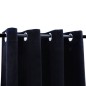 vidaXL Verdunkelungsvorhänge mit Ösen 2 Stk. Samt Schwarz 140x245 cm vidaXL Verdunkelungsvorhänge mit Ösen 2 Stk. Samt Schwarz 140x245 cm
