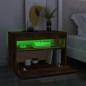vidaXL TV-Schränke 2 Stk. mit LED-Leuchten Räuchereiche 60x35x40 cm vidaXL TV-Schränke 2 Stk. mit LED-Leuchten Räuchereiche 60x35x40 cm