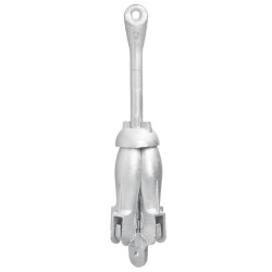 vidaXL Klappanker Silbern 2,5 kg Temperguss