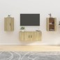 vidaXL TV-Wandschränke 2 Stk. Sonoma-Eiche 40x34,5x60 cm vidaXL TV-Wandschränke 2 Stk. Sonoma-Eiche 40x34,5x60 cm