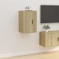 vidaXL TV-Wandschränke 2 Stk. Sonoma-Eiche 40x34,5x60 cm vidaXL TV-Wandschränke 2 Stk. Sonoma-Eiche 40x34,5x60 cm
