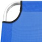 vidaXL Extra Hohe Klappbare Senioren-Sonnenliege Blau Aluminium vidaXL Extra Hohe Klappbare Senioren-Sonnenliege Blau Aluminium