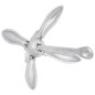vidaXL Klappanker Silbern 2,5 kg Temperguss vidaXL Klappanker Silbern 2,5 kg Temperguss