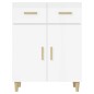 vidaXL Sideboard Hochglanz-Weiß 69,5x34x89 cm Holzwerkstoff vidaXL Sideboard Hochglanz-Weiß 69,5x34x89 cm Holzwerkstoff