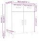 vidaXL Sideboard Hochglanz-Weiß 69,5x34x89 cm Holzwerkstoff vidaXL Sideboard Hochglanz-Weiß 69,5x34x89 cm Holzwerkstoff