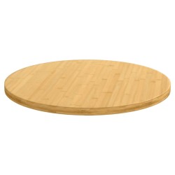 vidaXL Tischplatte Ø80x2,5 cm Bambus