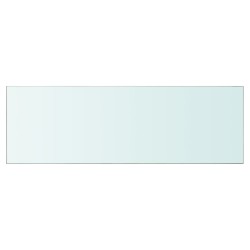 vidaXL Regalboden Glas Transparent 90 cm x 30 cm