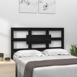 vidaXL Kopfteil Schwarz 95,5x4x100 cm Massivholz Kiefer