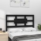 vidaXL Kopfteil Schwarz 95,5x4x100 cm Massivholz Kiefer vidaXL Kopfteil Schwarz 95,5x4x100 cm Massivholz Kiefer