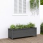 vidaXL Hochbeet Grau 119,5x40x39 cm Massivholz Kiefer vidaXL Hochbeet Grau 119,5x40x39 cm Massivholz Kiefer