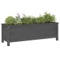 vidaXL Hochbeet Grau 119,5x40x39 cm Massivholz Kiefer vidaXL Hochbeet Grau 119,5x40x39 cm Massivholz Kiefer