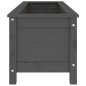 vidaXL Hochbeet Grau 119,5x40x39 cm Massivholz Kiefer vidaXL Hochbeet Grau 119,5x40x39 cm Massivholz Kiefer