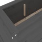 vidaXL Hochbeet Grau 119,5x40x39 cm Massivholz Kiefer vidaXL Hochbeet Grau 119,5x40x39 cm Massivholz Kiefer