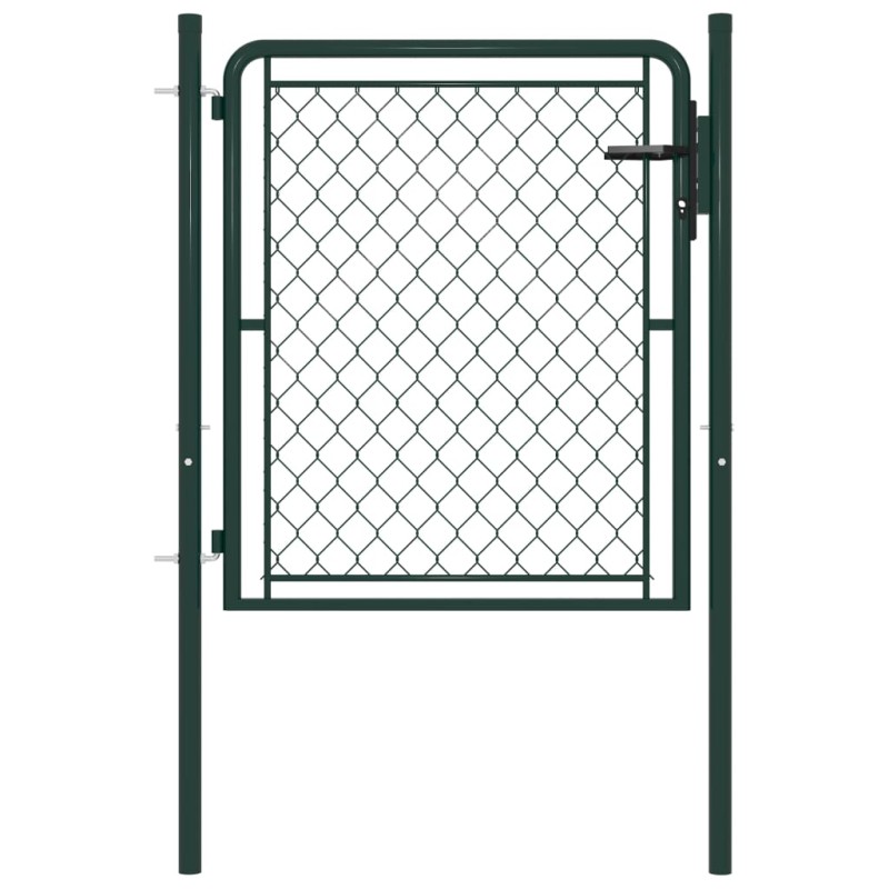 vidaXL Gartentor Stahl 100 x 100 cm Grün vidaXL Gartentor Stahl 100 x 100 cm Grün