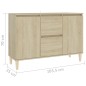 vidaXL Sideboard Sonoma-Eiche 103,5x35x70 cm Holzwerkstoff vidaXL Sideboard Sonoma-Eiche 103,5x35x70 cm Holzwerkstoff