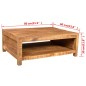 vidaXL Couchtisch Massivholz Mango vidaXL Couchtisch Massivholz Mango