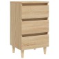 vidaXL Nachttische Massivholz-Beine 2 Stk. Sonoma-Eiche 40x35x69cm vidaXL Nachttische Massivholz-Beine 2 Stk. Sonoma-Eiche 40x35x69cm
