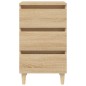 vidaXL Nachttische Massivholz-Beine 2 Stk. Sonoma-Eiche 40x35x69cm vidaXL Nachttische Massivholz-Beine 2 Stk. Sonoma-Eiche 40x35x69cm